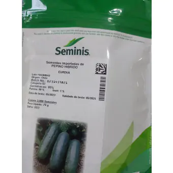 Semente Pepino Hibrido EUREKA 3000 Sem.