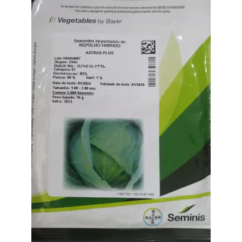 Semente Repolho Hib. ASTRUS PLUS 5000sem SEMINIS