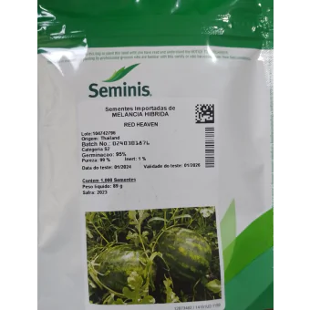 Semente Melancia HIBRIDA RED HEAVEN 1000sem. Seminis
